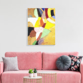 Gelijktijdige zure zonnepannen | Sonia Delaunay | Canvas Afdruk (Insitu (Woonkamer))