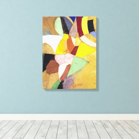 Gelijktijdige zure zonnepannen | Sonia Delaunay | Canvas Afdruk (Insitu (Houten vloer))