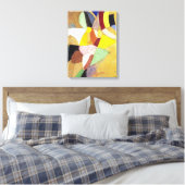 Gelijktijdige zure zonnepannen | Sonia Delaunay | Canvas Afdruk (Insitu (Slaapkamer))
