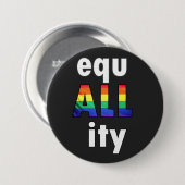 Gelijkwaardige LGBTQ Pride Black Lives Protesten Ronde Button 7,6 Cm (Voorkant /achterkant)