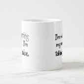 Gelijkwaardige witte keramische mok in Jumbo Venti (Voorkant)