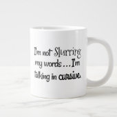 Gelijkwaardige witte keramische mok in Jumbo Venti (Rechts)