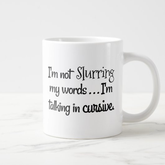 Gelijkwaardige witte keramische mok in Jumbo Venti (Rechts)