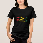 Gelijkwaardigheid is groter dan het Tri-Blend Shir Shirt (Voorkant)