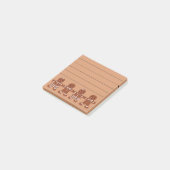 Gelijnd Gingbread Meisjes Jongens Post It Notities Post-it® Notes (Schuin)
