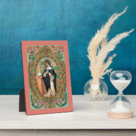 Gelijnd portret van St. Rosa van Lima (K 48) Fotoplaat