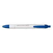 Gelijnde papier Kunstleraar notitieblok Blauwe Inkt Pen (Achterkant)