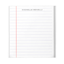 Gelijnde papier professioneel eenvoudig minimalist notitieblok