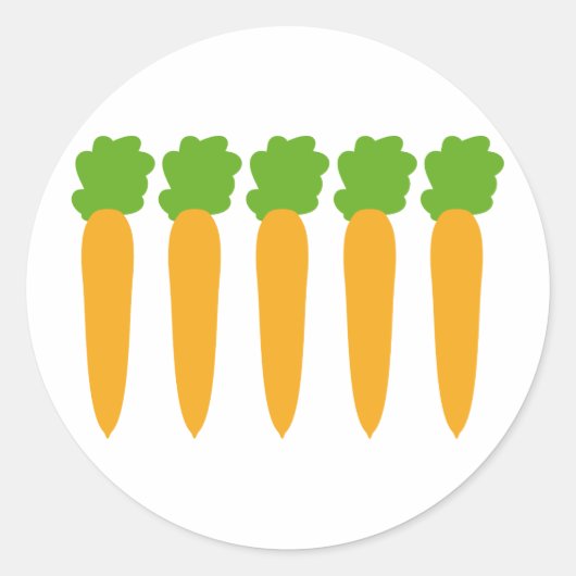 Gelijnde wortels ronde sticker (Voorkant)
