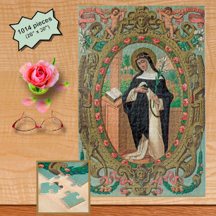 Gelijst portret van St. Rose van Lima (K 48) Legpuzzel