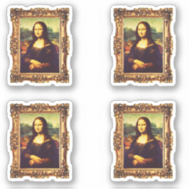 Gelijst Renaissance Kunst: Mona Lisa van Da Vinci  Sticker