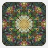 Gelilde ventilator vierkante sticker (Voorkant)