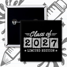 Gelimiteerde Editie Afstudeerklas van 2027 Vierkante Button 5,1 Cm