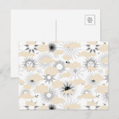 Gelimiteerde zwarte zonnen achter getextureerde kl briefkaart (Voorkant / Achterkant)