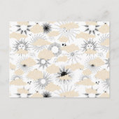 Gelimiteerde zwarte zonnen achter getextureerde kl briefkaart (Voorkant)