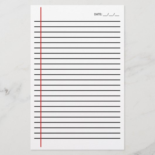 Gelineerd Briefpapier (Voorkant)