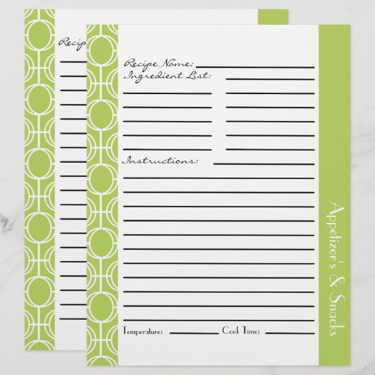 Gelinkte antenneringen — Limoen (Voorkant / Achterkant)