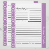 Gelinkte antenneringen — Paars (Voorkant / Achterkant)