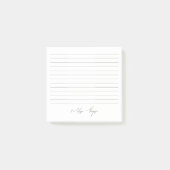 Gelinkte bedrijfsnaam Handtekening Script Kantoor Post-it® Notes (Voorkant)