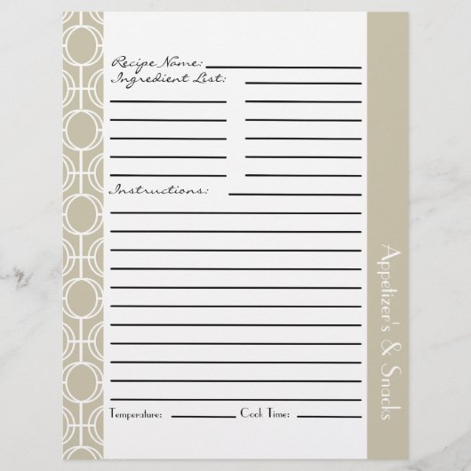 Gelinkte enveloppen met externe ringen - latte (Voorkant)