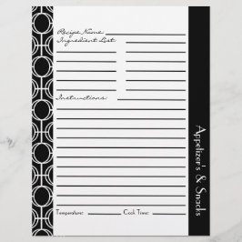 Gelinkte enveloppen voor Eternity Recipe - zwart-w