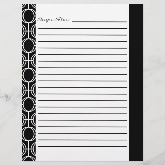 Gelinkte enveloppen voor Eternity Recipe - zwart-w (Achterkant)