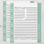 Gelinkte Eternity Rings Recipe Tussenvoegsels - Mi (Voorkant / Achterkant)