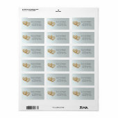 Gelinkte Gouden Hart Retouradres Etiket (Full Sheet)