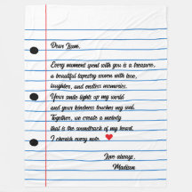 Gelinkte papieren letter Script Love Note