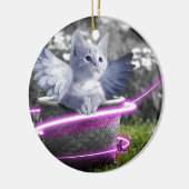 gelkat keramisch ornament (Links)