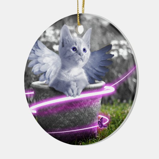 gelkat keramisch ornament (Links)