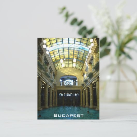 Gellert Bath Briefkaart (Staand voorkant)