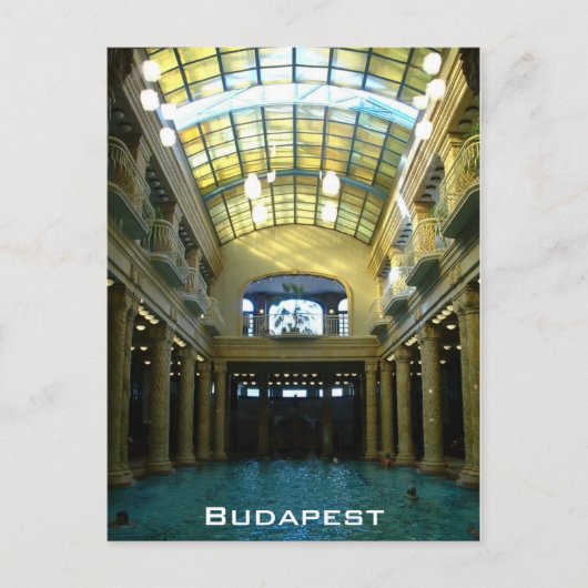 Gellert Bath Briefkaart (Voorkant)