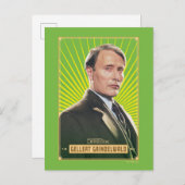 Gellert Grindelwald Character Graphic Briefkaart (Voorkant / Achterkant)