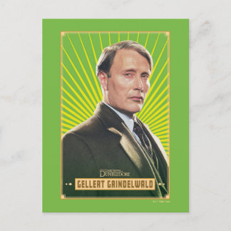 Gellert Grindelwald Character Graphic Briefkaart