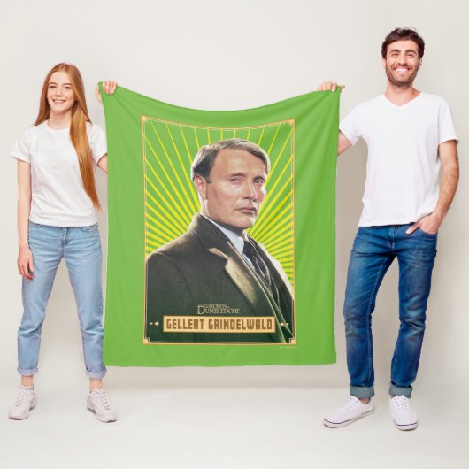 Gellert Grindelwald Character Graphic Fleece Deken (In situ)