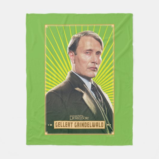 Gellert Grindelwald Character Graphic Fleece Deken (Voorkant)