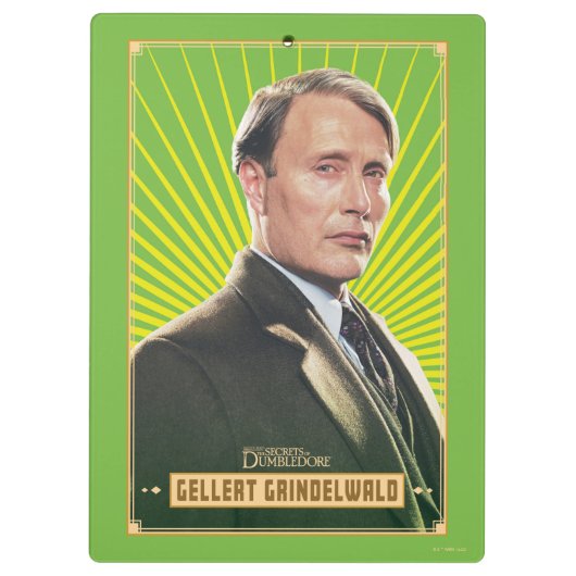 Gellert Grindelwald Character Graphic Klembord (Achterkant)