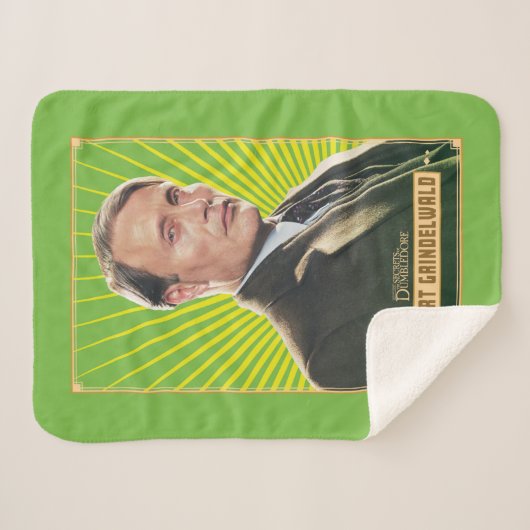 Gellert Grindelwald Character Graphic Sherpa Deken (Voorkant (horizontaal))