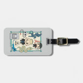 GELLERT GRINDELWALD™ en Barebone-Cartoon Bagagelabel (Voorkant horizontaal)