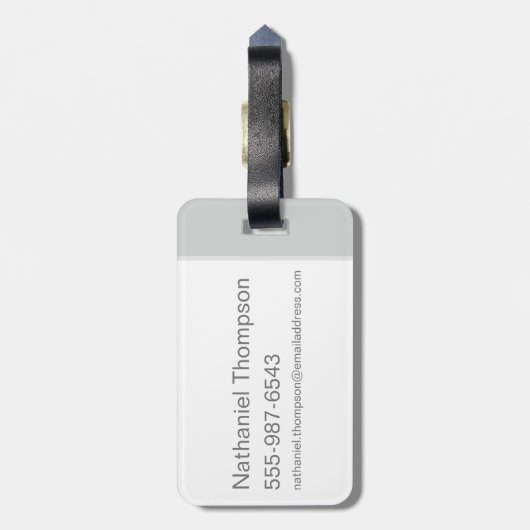 GELLERT GRINDELWALD™ en Barebone-Cartoon Bagagelabel (Achterkant verticaal)