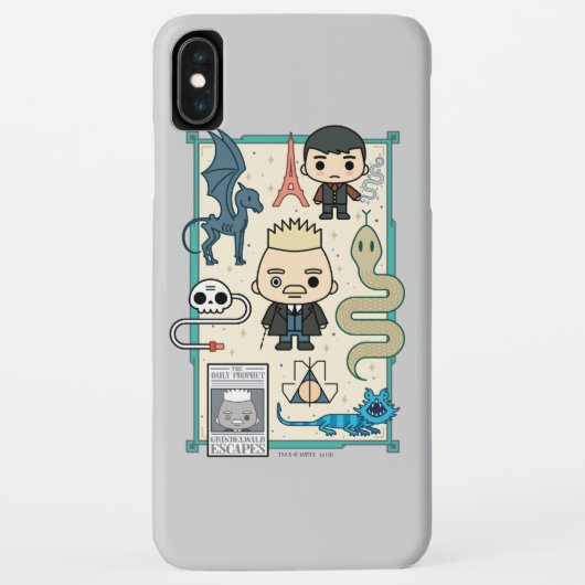 GELLERT GRINDELWALD™ en Barebone-Cartoon Case-Mate iPhone Case (Achterkant)