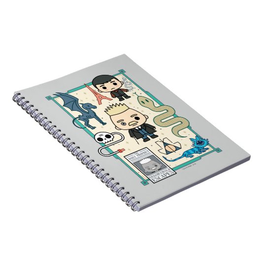 GELLERT GRINDELWALD™ en Barebone-Cartoon Notitieboek (Rechterzijde)