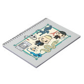 GELLERT GRINDELWALD™ en Barebone-Cartoon Notitieboek (Linkerzijde)