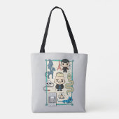 GELLERT GRINDELWALD™ en Barebone-Cartoon Tote Bag (Achterkant)