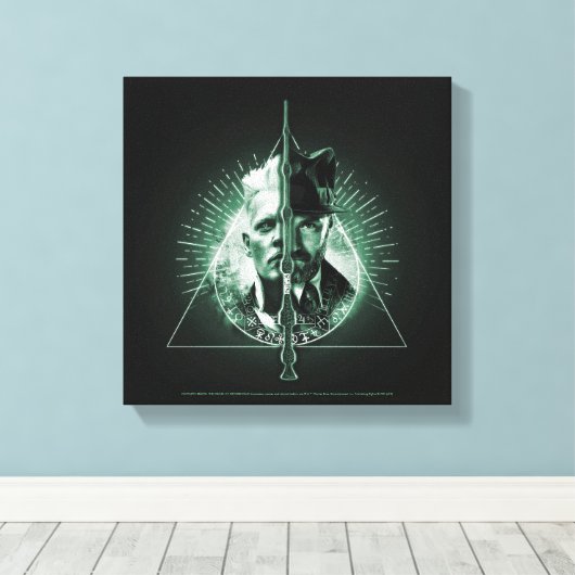 GELLERT GRINDELWALD™ versus Dumbledore Canvas Afdruk (Insitu (Houten vloer))