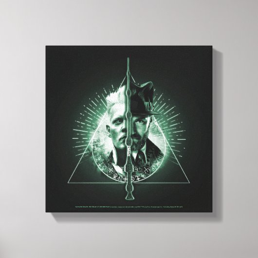 GELLERT GRINDELWALD™ versus Dumbledore Canvas Afdruk (Voorkant)