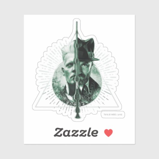 GELLERT GRINDELWALD™ versus Dumbledore Sticker (Vel)