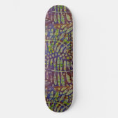 Gelli Print Sjabloon Abstracte Kunst Persoonlijk Skateboard (Voorkant)