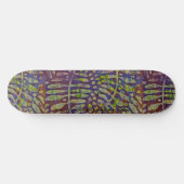 Gelli Print Stencil Abstract Art Persoonlijk Skateboard (Horizontaal)